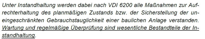 Bauwerksüberprüfung n. VDI 6200 VDI 6200 Standsicherheit von Bauwerken Verein Deutscher Ingenieure e.v., Düsseldorf 2010 Checkliste u.