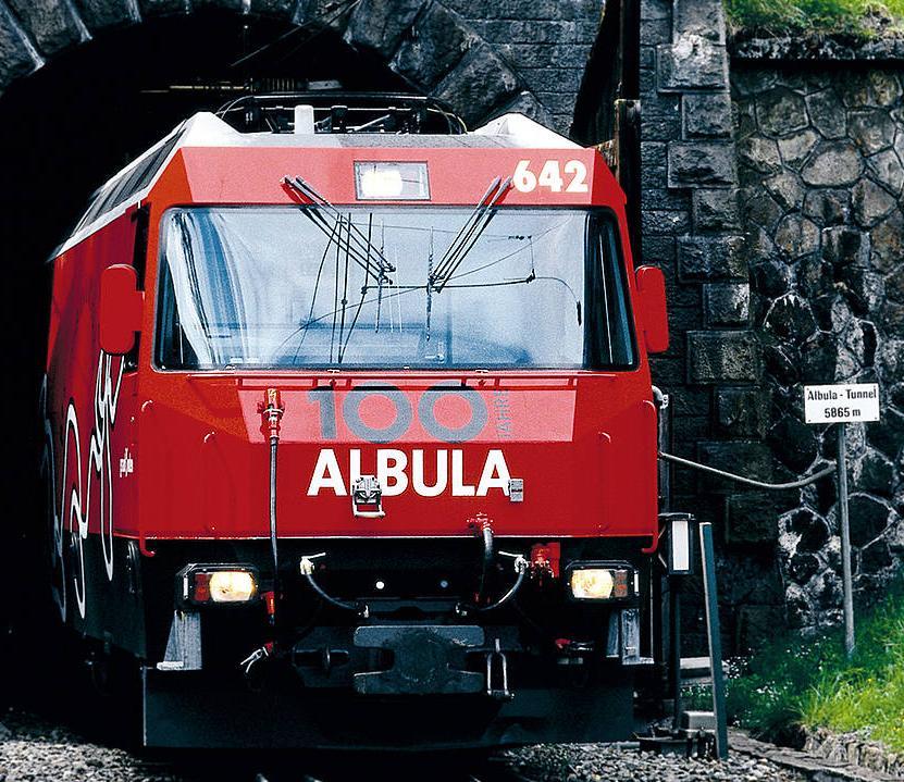 NEUBAU ALBULATUNNEL II Albulatunnel Linie Chur St.
