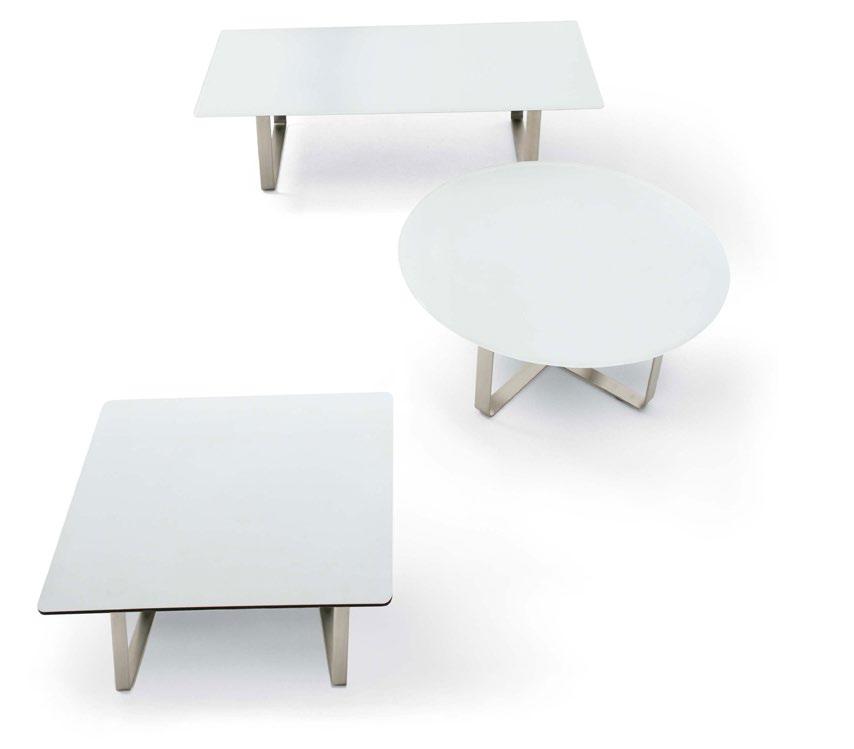 : SE-T0040 netto 144,90 HIGHWAY TABLE Struktur aus Massivstahl 50x6 mm, verchromt, Tischplatte HPL KOLLEKTION FARBEN GESTELL & PLATTE Höhe 38 Breite 68 Tiefe 68 Gewicht 19,5 Artikelnr.