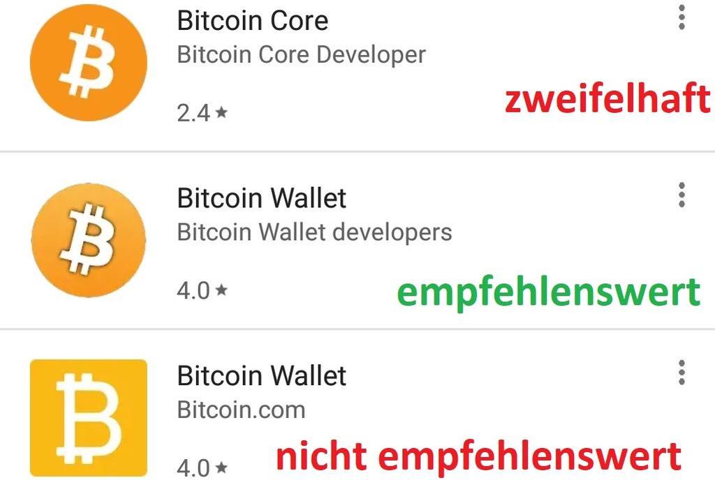 Bitcoin aufbewahren mit mobilen Wallets Vertrauensvoll: bitcoin.