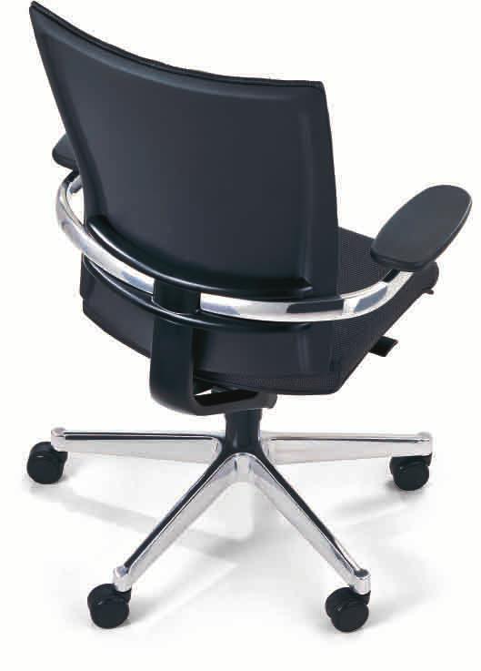 This is a statement for the concept of visible construction. When sitting down for the first time, the user is surprised by its singular comfort.