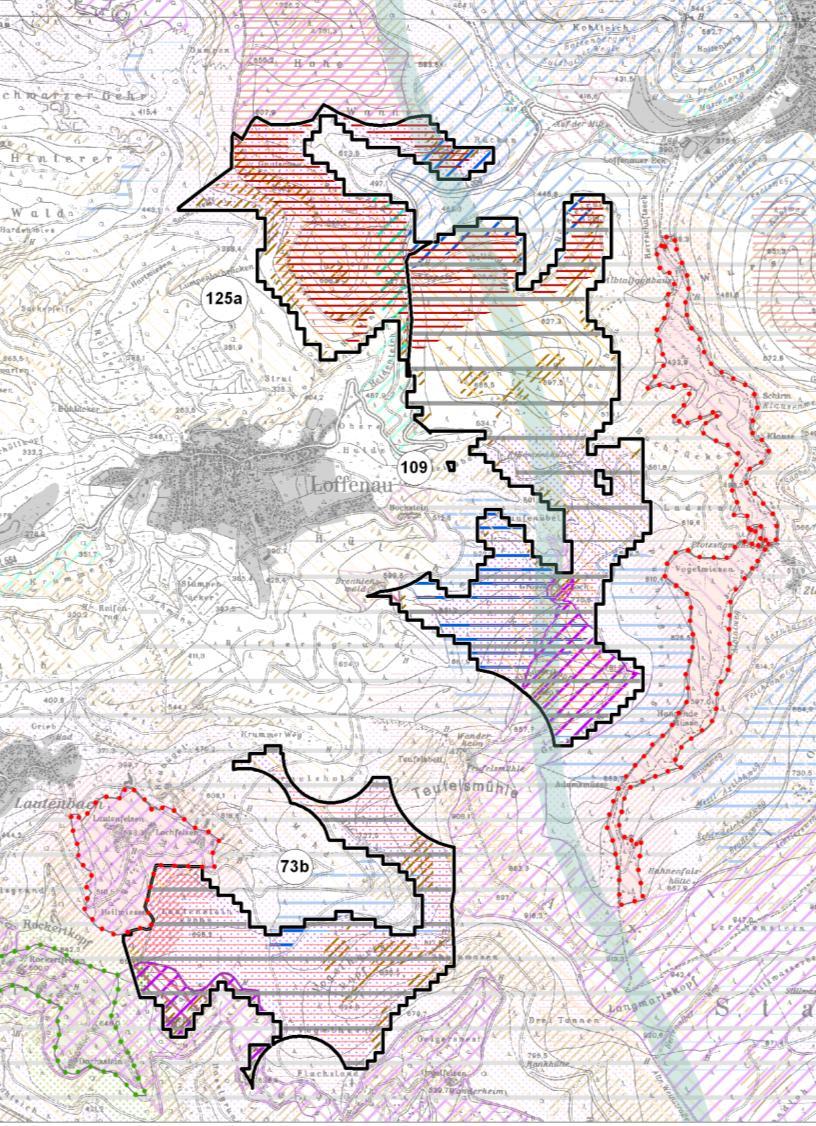 Auerhuhnlebensraum 700m-Vorsorgeabstand