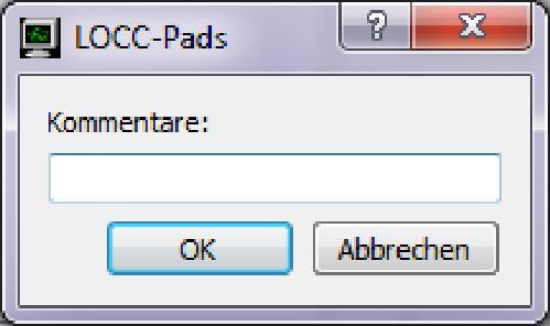 Handbuch LOCC-Box, LOCC-Pads LOCC-Pads schlägt automatisch die niedrigste freie Knotennummer vor. Durch Bestätigen des Ein/Aus-Tasters, für ca.