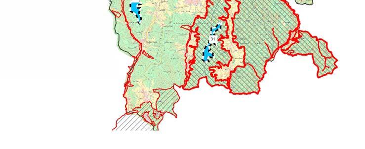 1: Übersichtskarte der betroffenen Natura 2000-Gebiete im Odenwaldkreis