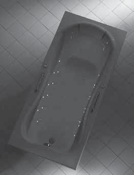 Badewannenmodell - auch ohne Whirlpoolsystem - eingebaut werden. Verzaubern Sie Ihre Wanne mit einer LED-Farblichtkette.