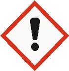 Gefahrenpiktogramme : Signalwort : Achtung Gefahrenhinweise : H226 Flüssigkeit und Dampf entzündbar. H319 Verursacht schwere Augenreizung.