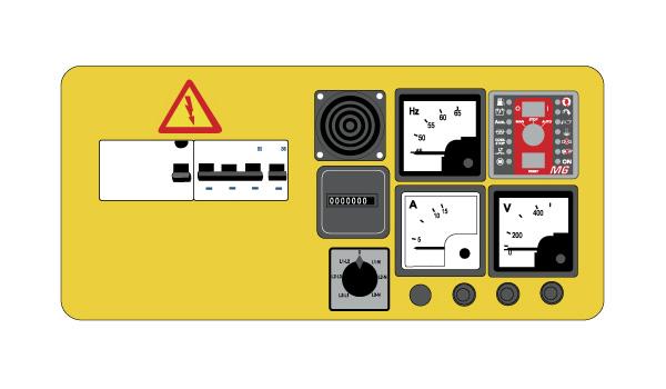 SCHALTTAFELN M6 Schaltschrank mit manuellem Start durch freien Spannungskontakt und vier- oder zweipoligem thermomagnetischem Schutzschalter (je nach elektrischer Spannung) sowie Differentialrelais.