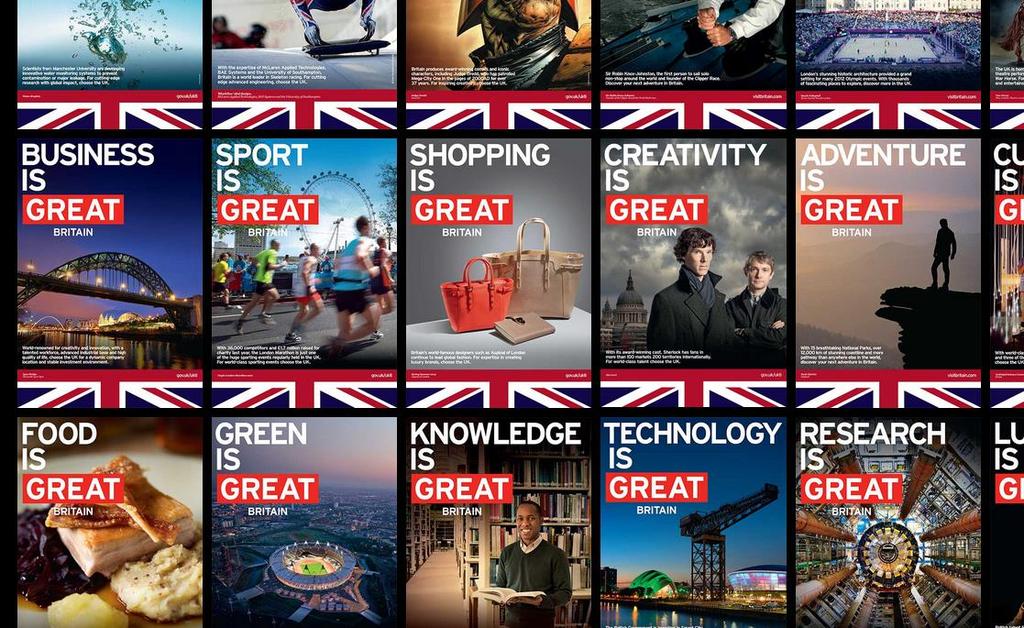 Standortmarketing UK Great-Campaign : 2012 15 150 Mio.