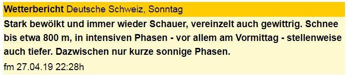 Morgensonne von einer dicken Wolkenschicht verdeckt, leichter Regen setzt ein, es bleibt