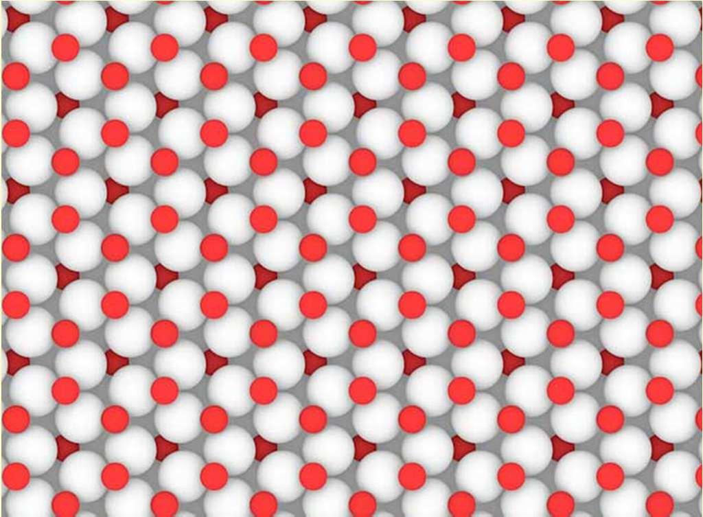 Korund-Struktur Al 2 O 3 In der trigonalen Korund-Struktur bilden die Sauerstoffatome eine leicht verzerrte hexagonal dichteste