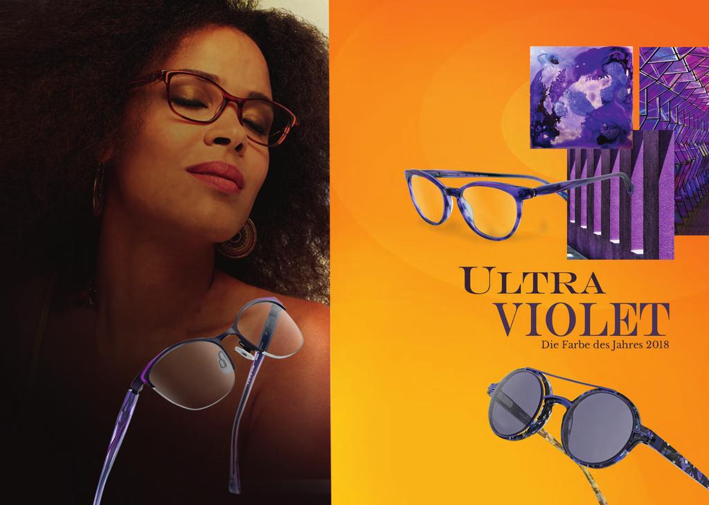 Damenbrillen Violetttöne finden sich in der gesamten Damenkollektion wieder: In den Bügeln aus Acetat, in transparenter Optik und in subtilen Rosa- und Blauabstufungen.