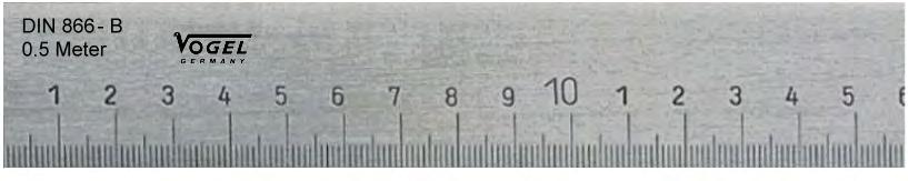 Strichmassstäbe Graduated Straight Edges Präzisions Strichmassstäbe DIN 866 Qualität DIN 866 Form A MM - Teilung an der Unterkante Beidseitig mit 5 mm Schutzenden Flachseite fein geschliffen