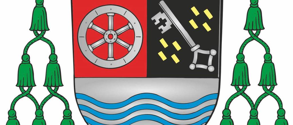Im Wappen des Bischofs von Mainz sind in jedem Fall das Mainzer Rad und der Petrusschlüssel von Worms enthalten. Als drittes Symbol hat Peter Kohlgraf den Fluss gewählt.