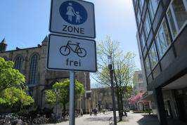 Nahmobilität - Radverkehr Radfahrer frei in vielen Einbahnstraßen,