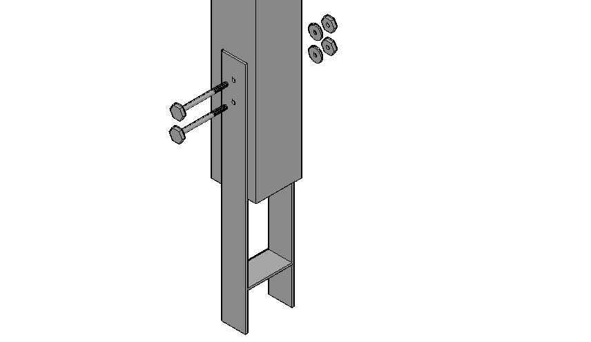 2. Pfosten / Posts / Poteaux / Paal - LH12/12 LH12/12 Einfahrt