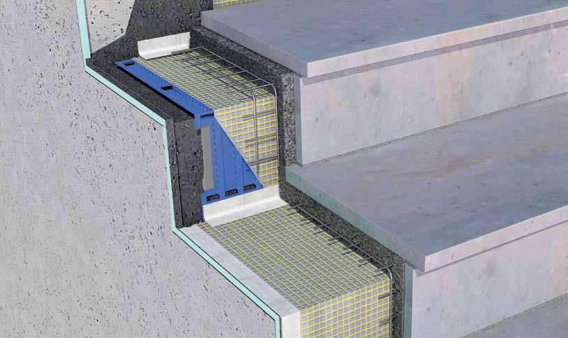 Abtrocknung von Naturstein wird beschleunigt. Vielseitige Einsatzmöglichkeiten. Auch kombinierbar mit AquaDrain und Watec Flächendrainagen bei Terrassen mit Treppenabgang.