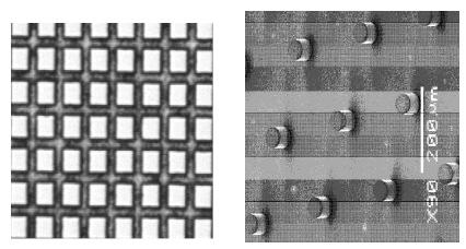 micro mesh gas structure (µmegas( megas) Metallic woven or electro-produced micromesh sustained by 50-100 µm pillars