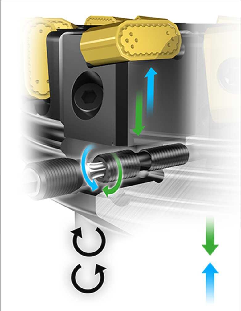 Smarter fräsen Innovative Lösungen CoroMill 425 Einstellung der Wiper-Wendeschneidplatten Einfache Handhabung