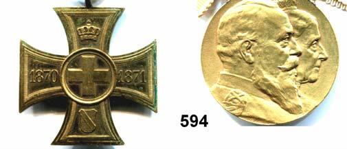 Friedrich-Luisen- Medaille 1906 an Bandschleife.