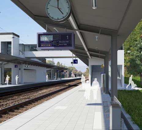 Die Bahnsteige in Türkheim (Bay) sind nun