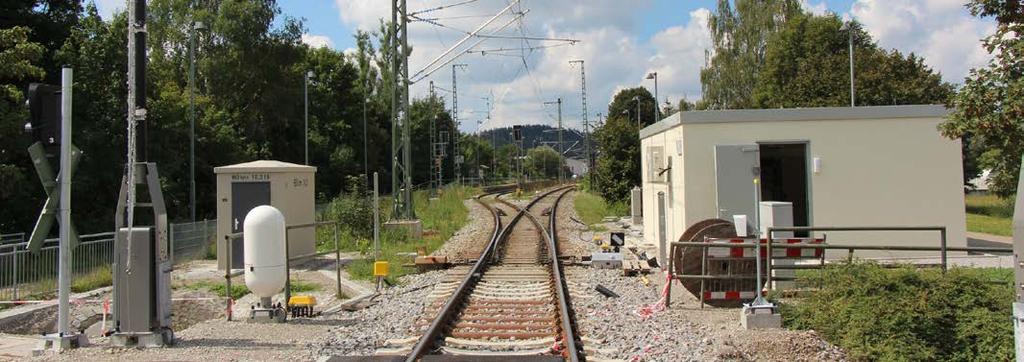 Der Bahnhof Aichstetten wurde mit neuer elektronischer Signaltechnik ausgerüstet.