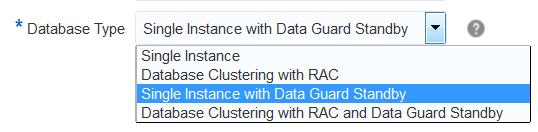 Oracle Cloud Using Oracle Database Cloud Service Data Guard Standby for Hybrid DR Single-instance database acting as the standby database in an Oracle