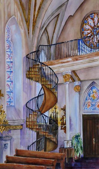 wünschte mit Schwester Magdalena, der damaligen Oberin, zu sprechen. Er wollte sich gern beim Bau der besagten Treppe nützlich machen, worüber die Mutter Oberin geradezu entzückt war.