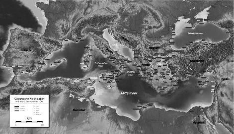 Innovationen die die Welt verändern 5/8 17. Juli 2018 8. Auf der Karte sieht man die Griechischen Kolonien im Mittelmeerraum. Warum lagen diese fast immer an der Küste.