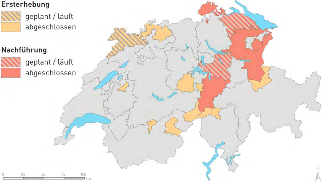 Raum + in der Schweiz - Projekte in über 380 Gemeinden in 13 Kantonen mit 2,2 Mio. Raumnutzern Raumnutzer = Einwohner + Beschäftigte Total Schweiz = 11,9 Mio.