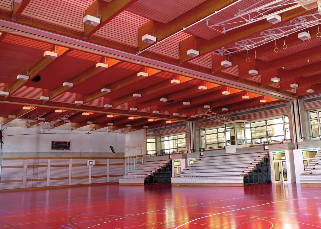 Sporthalle Lindenhof in Wil / Schweiz / Visuell Akustik Änderungen und Irrtümer vorbehalten.