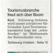 Schleswig-Holstein legt den Fokus in diesem Jahr auf die Wettbewerbsfähigkeit kleiner und mittlerer Tourismusunternehmen.