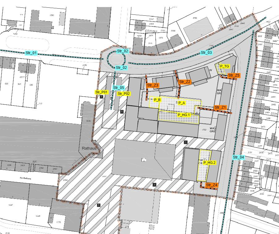 Planinhalt: Lageplan Kommentar: Grafisches Emissionskataster Maßstab: keine Angabe Gutachten-Nr.