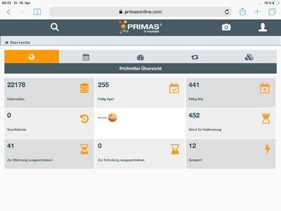 PRIMAS mobile Die smarte Lösung für unterwegs mobile PRIMAS mobile ist eine Erweiterung von PRIMAS online und ermöglicht Ihnen den Zugriff via mobilem Endgerät.