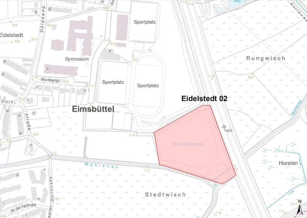 Eimsbüttel Bedeutung: Eine der für Tagfalter wertvollsten Flächen im Gebiet Pflegeempfehlung: Die derzeitige Pflege ist dem Bearbeiter nicht bekannt, weswegen an dieser Stelle keine detaillierten