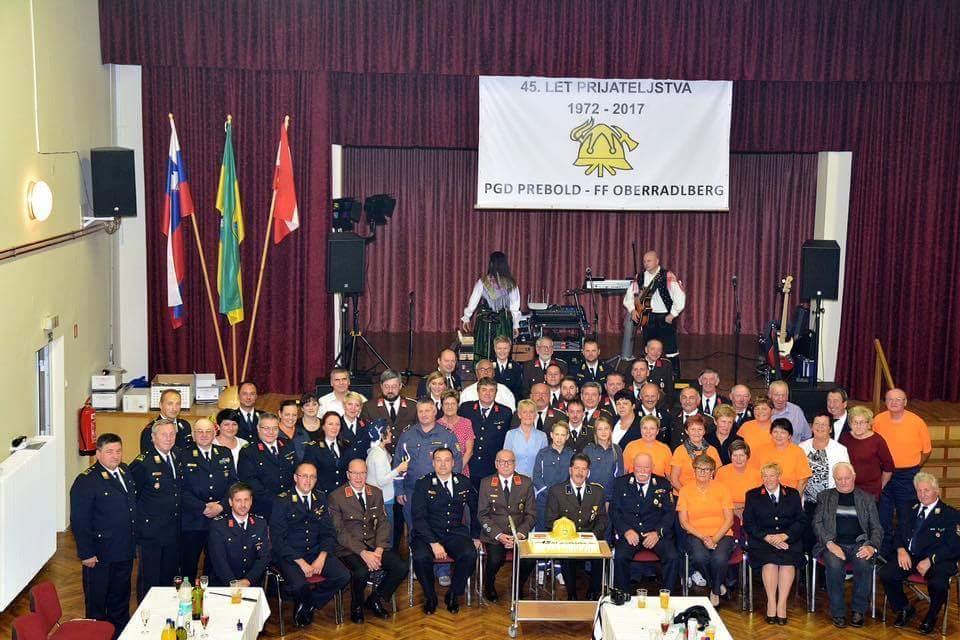 45 Jahre Partnerschaft Die Freiwillige Feuerwehr St. Pölten - Oberradlberg war von 08.09-10.09.2017 in Prebold eingeladen um das 45-jährige Bestehen der Partnerschaft zu feiern.