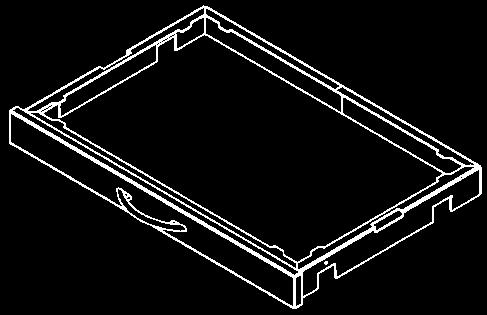 Schubladen / Schubladeneinsatz / Modul-Vollauszüge / Laptopauszug / Karteiauszug Schublade 125 mit Vollauszug (110%), Fronthöhe 125 mm Innenmaße: 570 x 395 x 92 mm (B x T