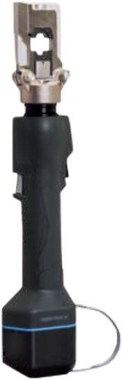 PWZ-550AH Press-Bereich 6-150 mm² mit Schneidkopf bis Ø 25 mm Kleines akkubetriebenes Presswerkzeug mit Tragegurt, zur Verarbeitung von Kabelschuhen und n.