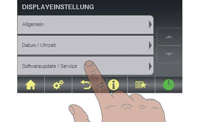 3 Übersicht der Grundfunktionen Touchscreen kalibrieren 3.