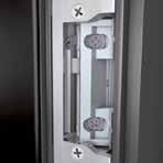 Schloss-Systeme Standardmäßig sind unsere en so ausgestattet, dass zwei Fallenriegel die Tür nach dem Zuziehen automatisch verriegeln.