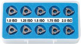 Gewindeschneidsets Platten - Set Typ B Kits Bestehend aus Typ-B Gewindeschneidplatten. Eine Kombination aus geschliffenem Profil mit gesintertem Spanbrecher.