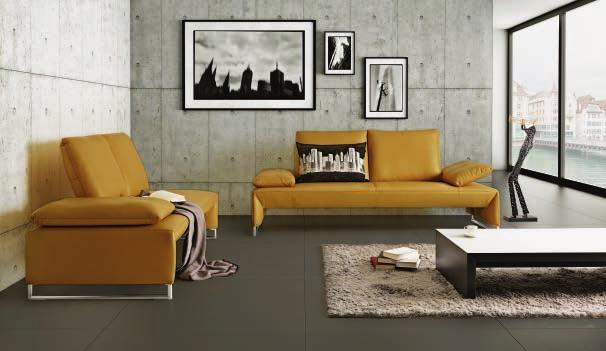 1 ROVIGO Einzelsofa in Leder, mit stufenlos verstellbaren Armlehnen, Sofa 2 plätzig, 200 240 cm ab Fr. 3576.