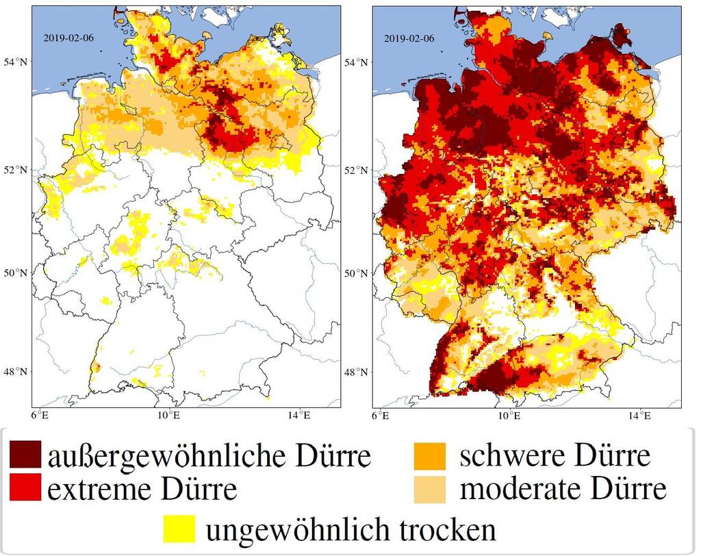 Dürremonitor Deutschland 6.2.