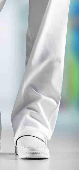 THE ORIGINAL 7020 CE, EN ISO 20347:2012, FO, SRC Größe 35-47 Glattleder weiß, perforiert Decksohle Leder Fersenriemen klappbar, verstellbar rutschhemmende Laufsohle 7205 CE, EN ISO 20347:2012, A, FO,