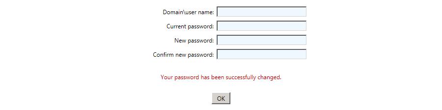 Klicken Sie auf den mit dem here verknüpften Link, um die Seite zum Ändern Ihres Passworts zu öffnen.