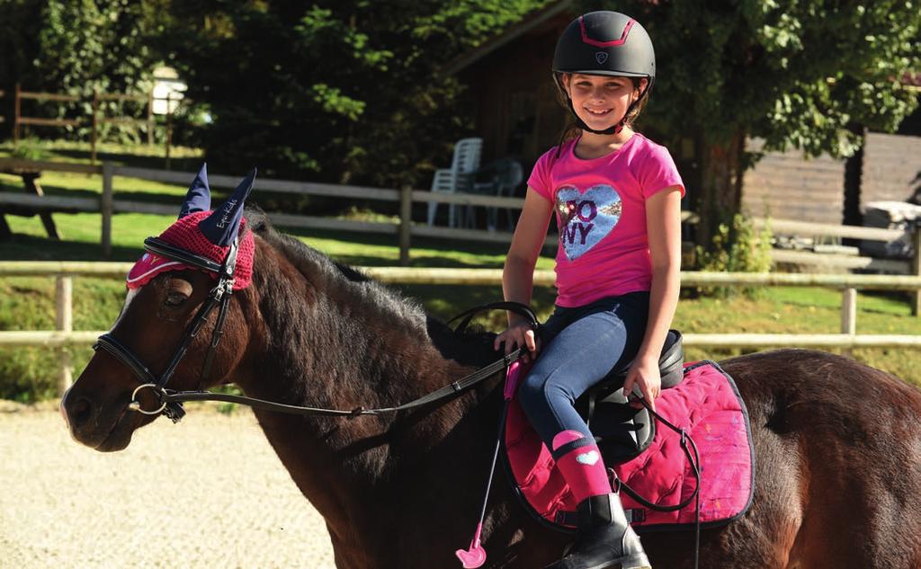 .. Ponygröße 013 rosa 015 violett EQUI-KIDS Fliegenhaube Pégase  an den