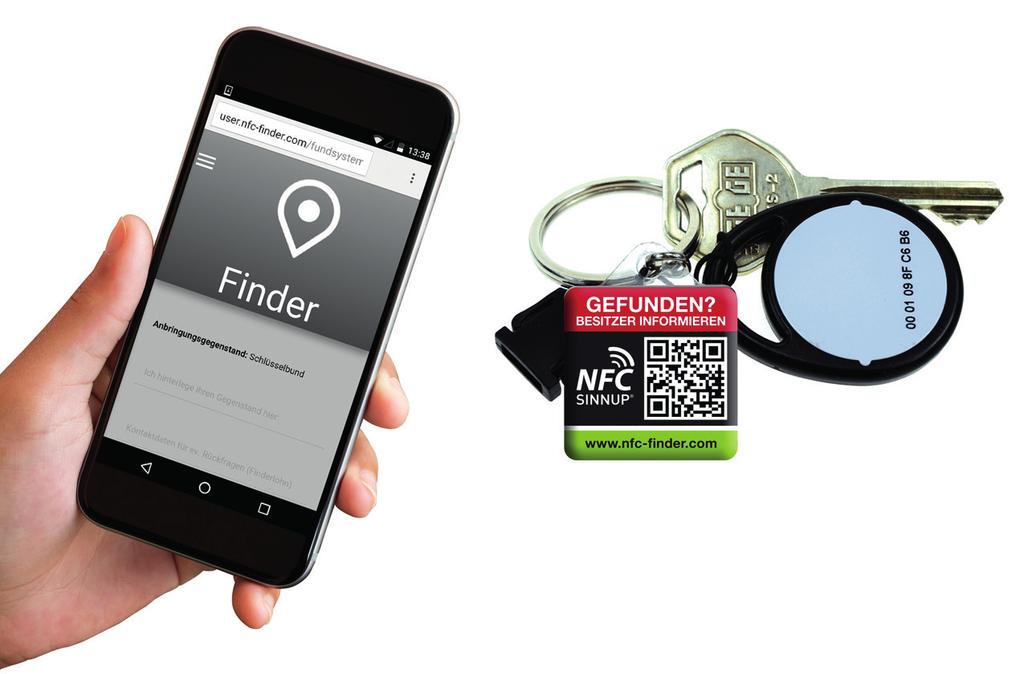 NFC-Finder Das digitale Fundsystem Sichern