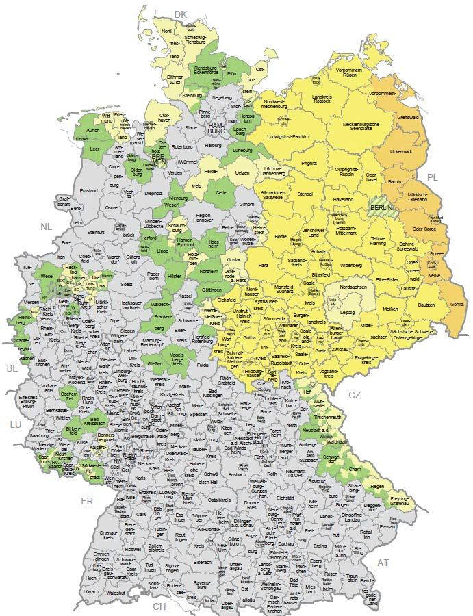 GRW-Fördergebiete 2014 bis 2020 Datenbasis und Quellen BMWi