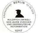 + EST Berlin blank FU Heimische Vögel 222 223 224 FU Huldrych Zwingli mit