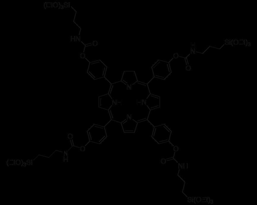 5 A Photoactive Porphyrin-Based Periodic Mesoporous Organosilica Figure 5.1 Chemical structure of the ethoxysilyl precursor containing porphyrin macrocycles. 5.2 