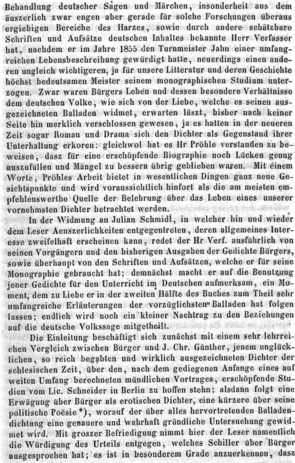 Pröhle: G. A. Bürger.